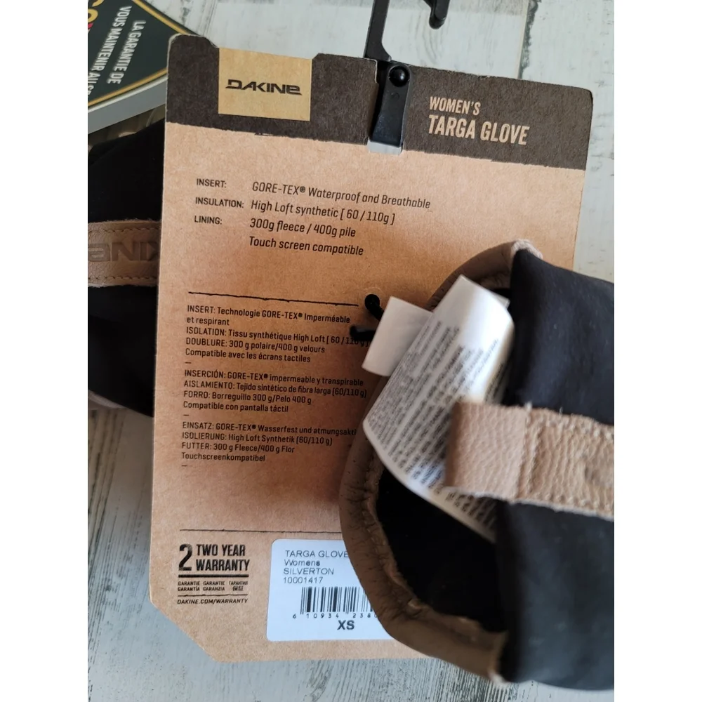 Dakine Gore-Tex Waterproof Targa Silverton‎ Glove Women's Size XS